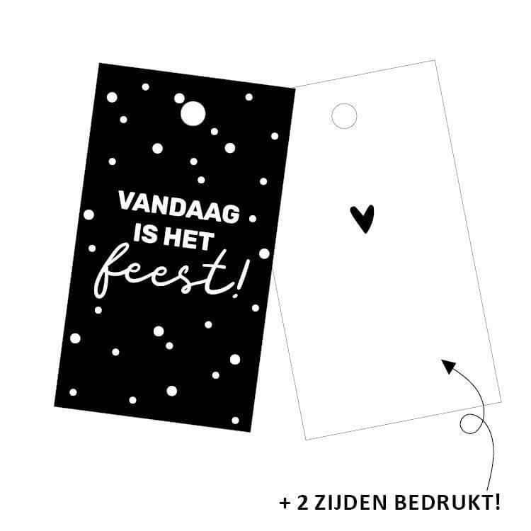 Cadeaulabels Vandaag is het feest 5x