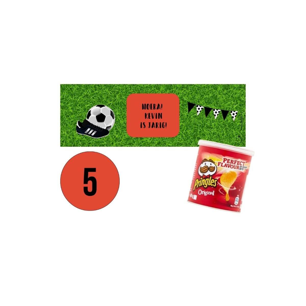voetbal traktatie met pringles