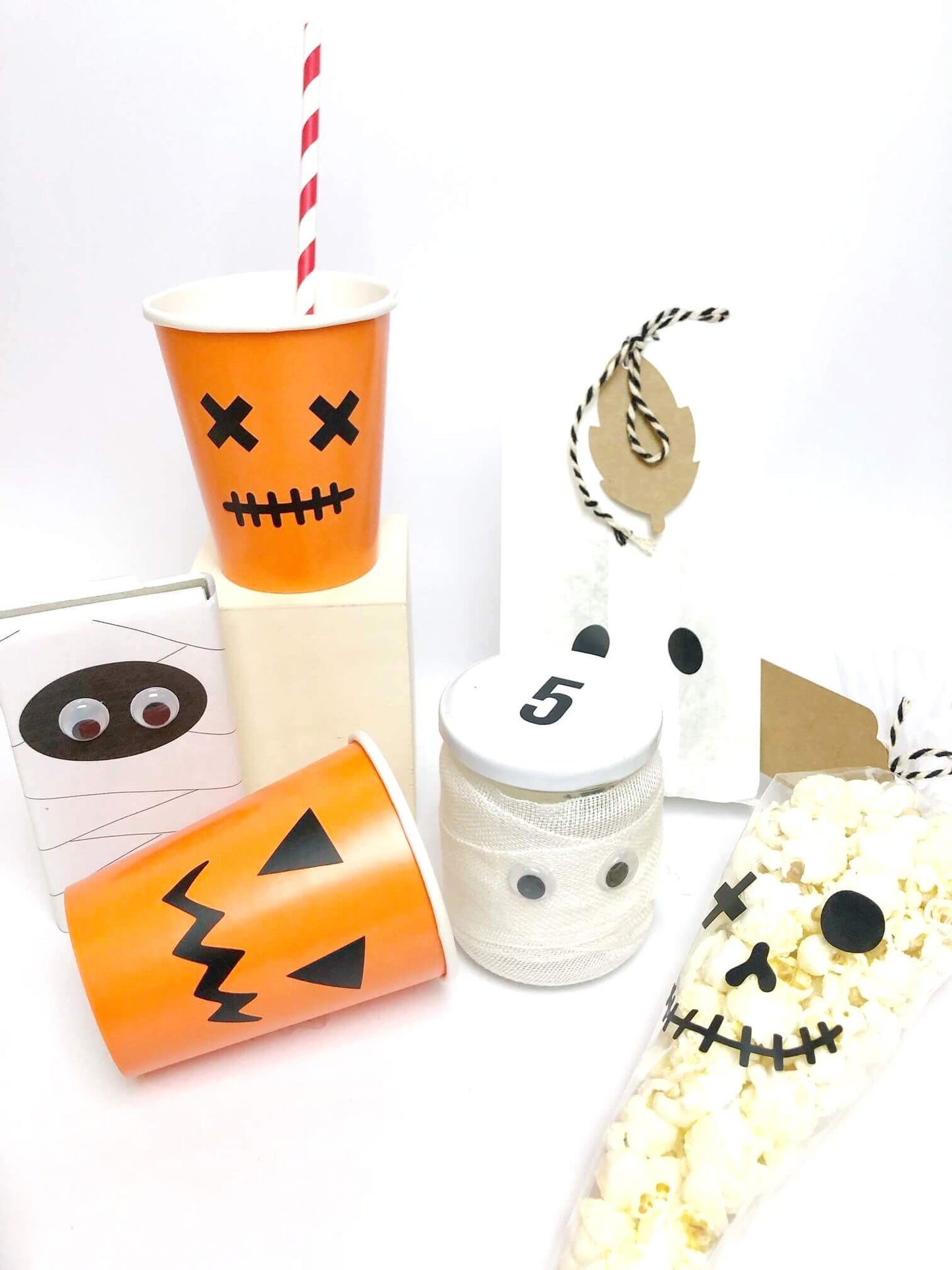 Traktatie-sticker Halloween-beker