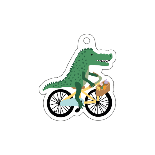 cadeaulabel krokodil voor een traktatie