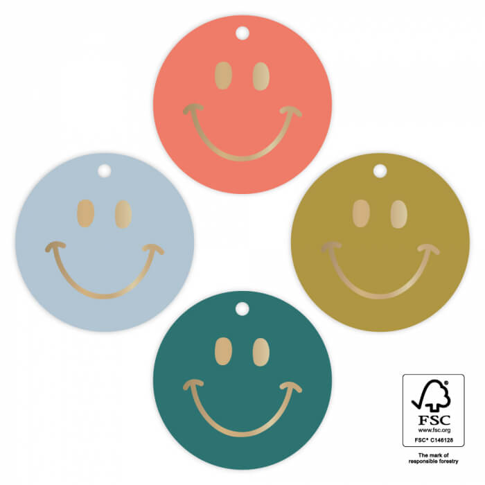 cadeaulabel met smiley