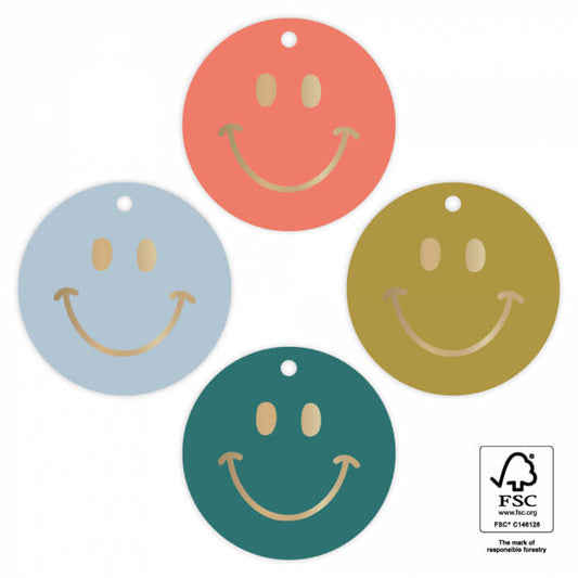 cadeaulabel met smiley