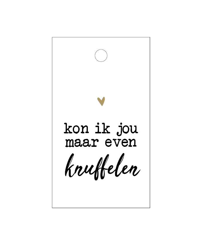 Cadeaulabels kon ik jou maar even knuffelen 5x