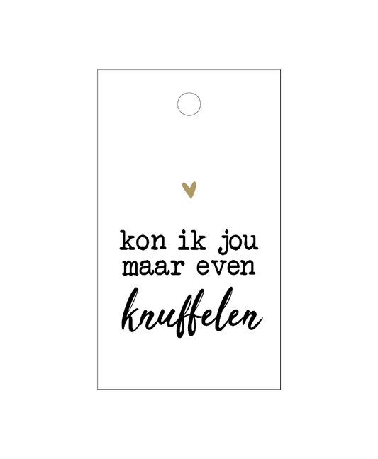 Cadeaulabels kon ik jou maar even knuffelen 5x