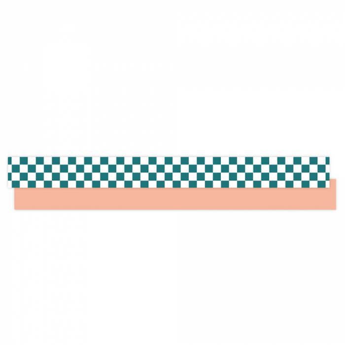 cadeaulint checkerboard groen