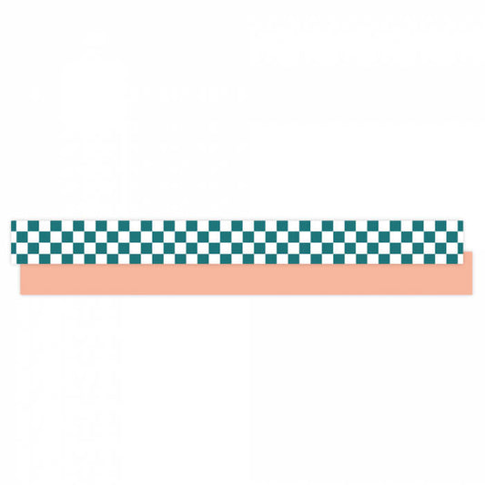 cadeaulint checkerboard groen