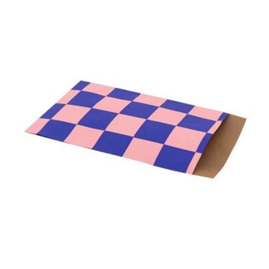 cadeauzakjes met  blokken roze en blauw