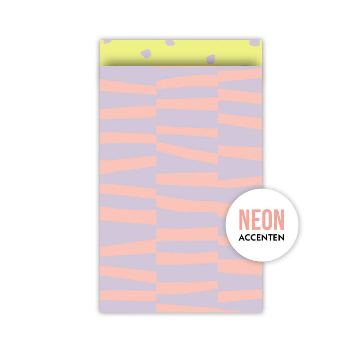 cadeauzakjes roze met neon ook voor traktatie