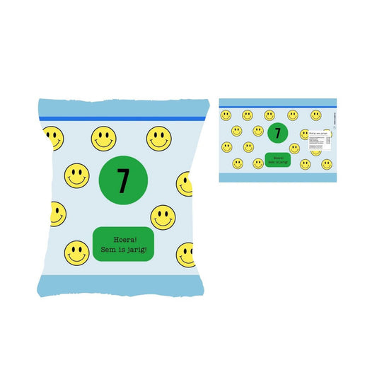 chips traktatie smiley zakje
