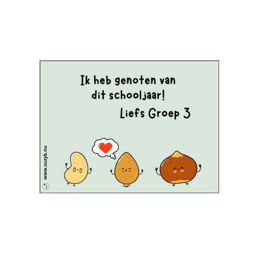 ik heb genoten cadeautje