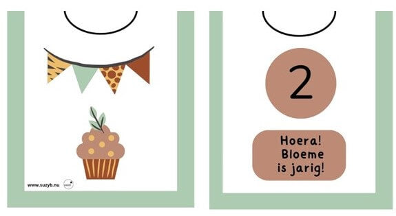 Knijpfruit traktatie cupcake