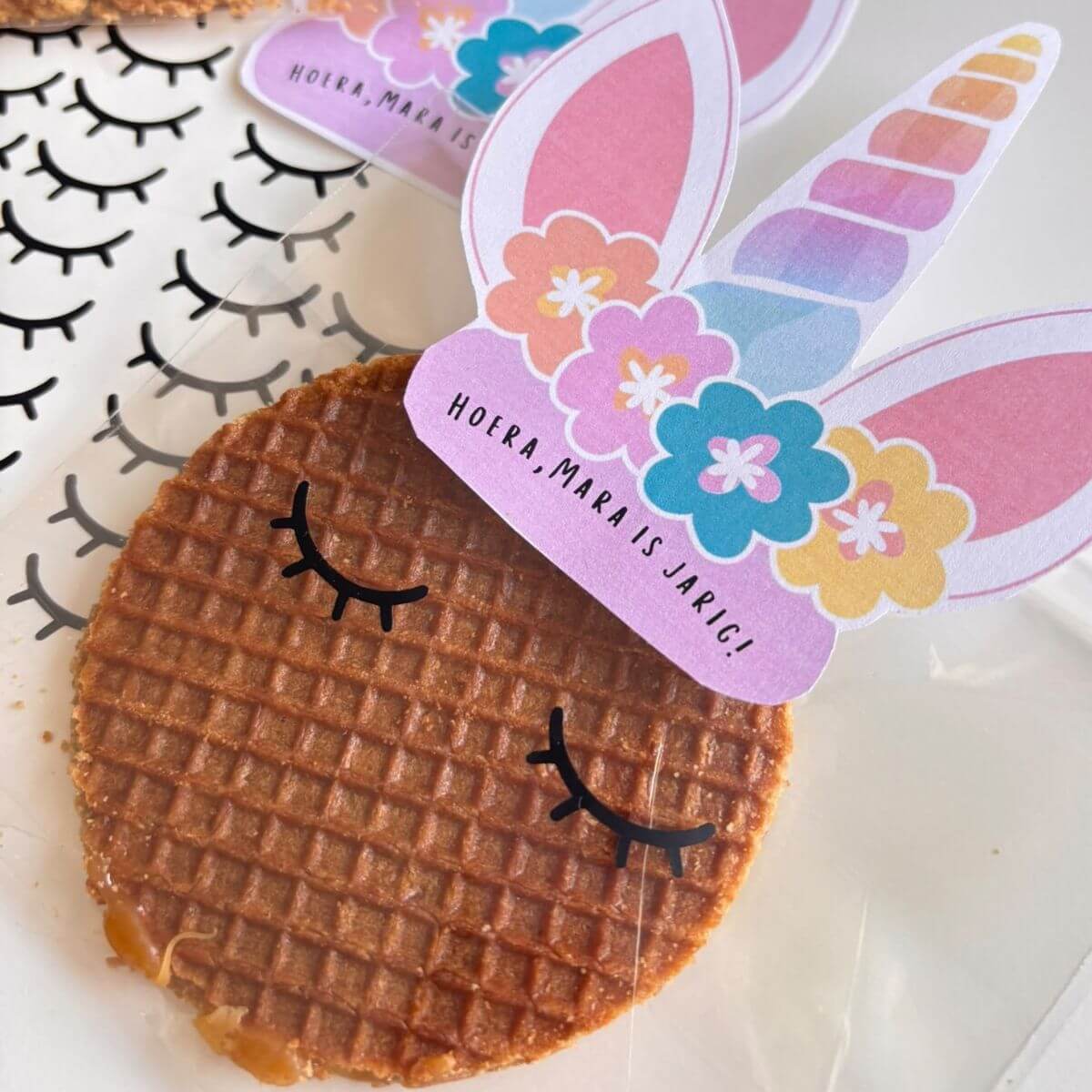 printable stroopwafel unicorn