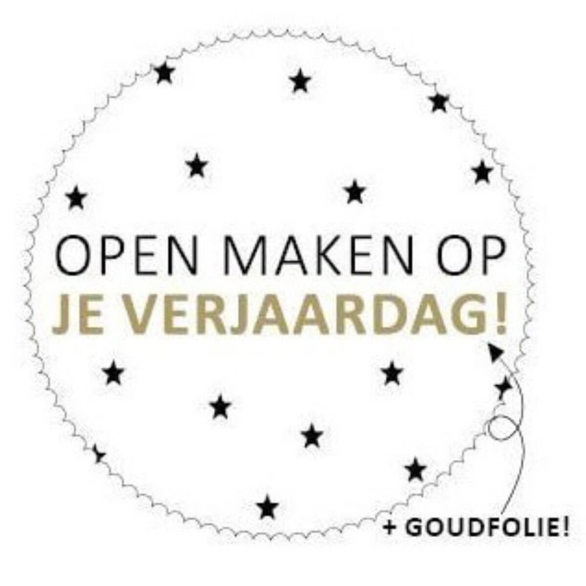 sluitsticker open maken op je verjaardag