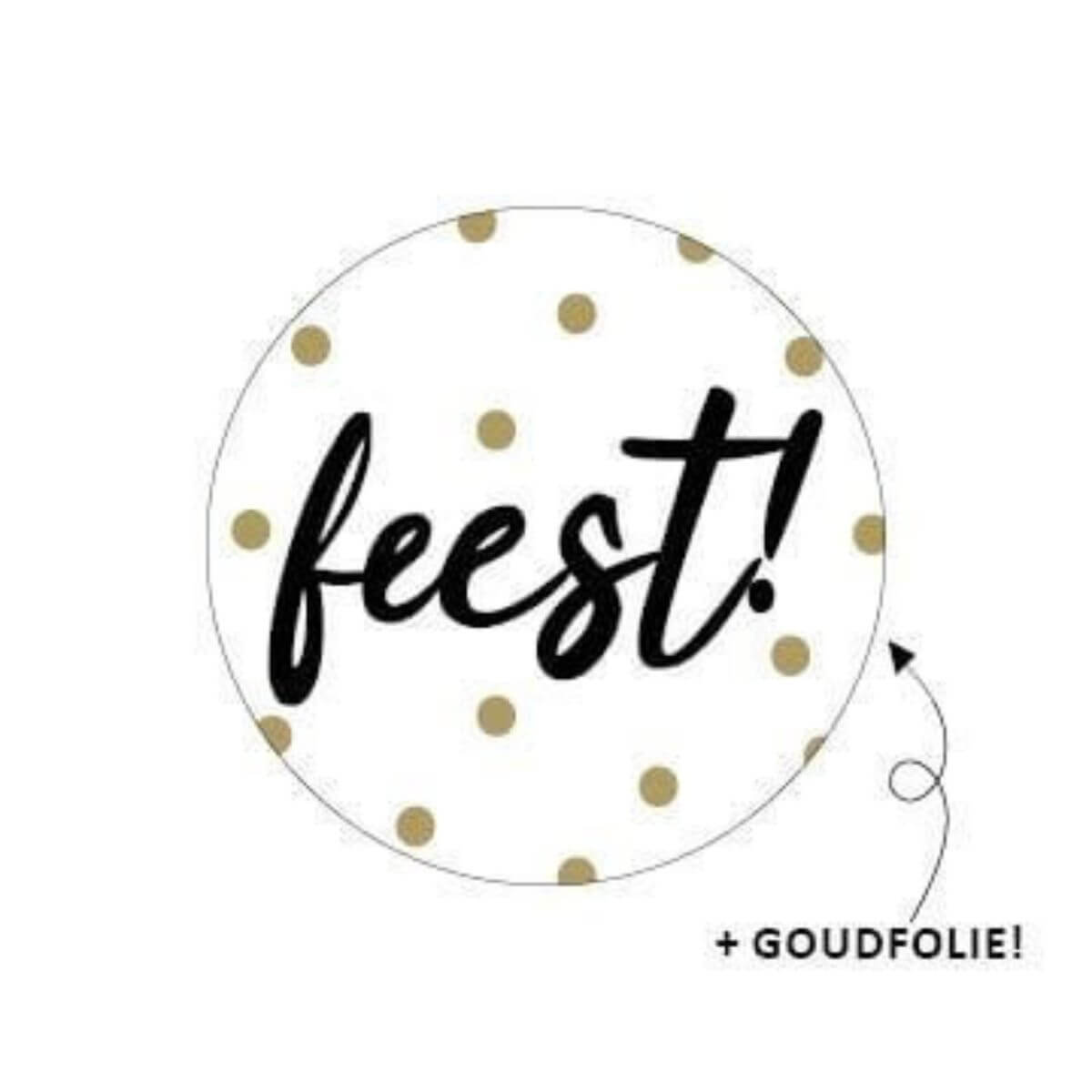 Sluitsticker - Feest! 10x