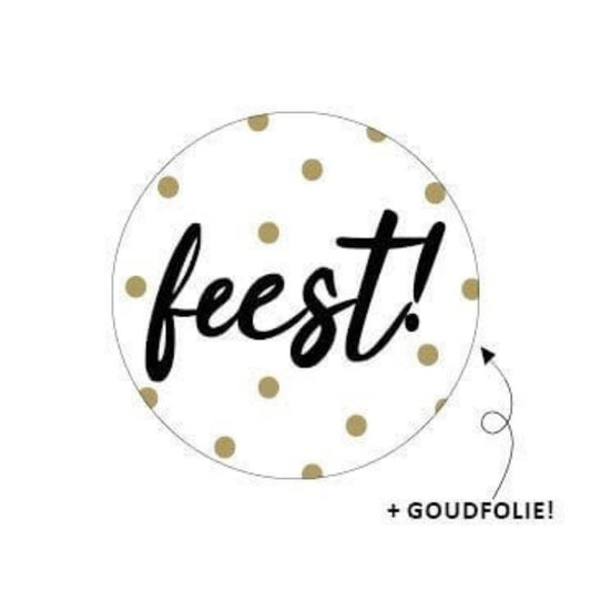 Sluitsticker - Feest! 10x
