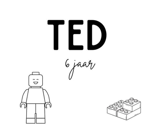 Stickers met naam Lego 10 x