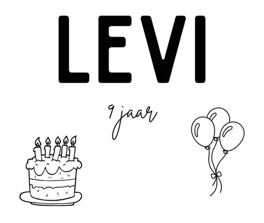 Stickers met naam Feest 10 x