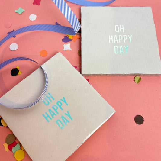 tegeltje met tekst oh happy day