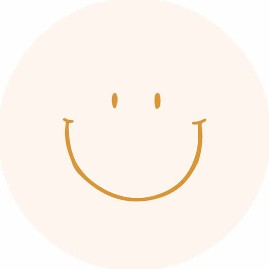 traktatiesticker smiley voor traktatie