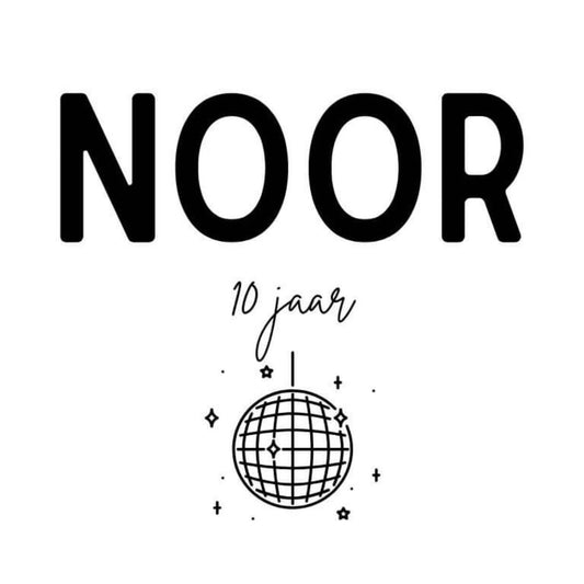 traktatie stickers met naam discobal